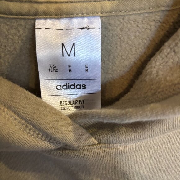 NEW Adidas Light Brown Sweatshirt with Black & White Logo - Size 10-12 - Picture 5 of 5